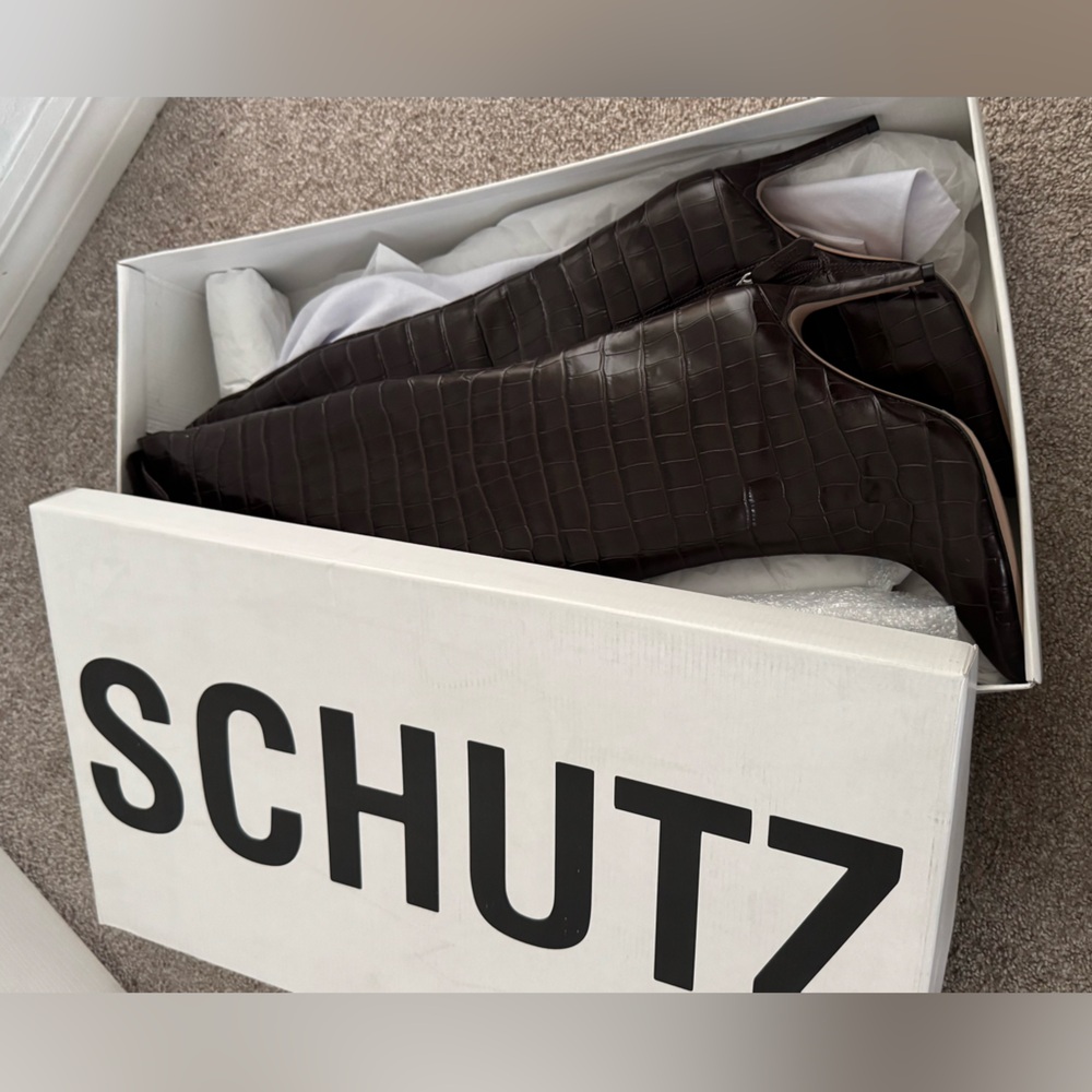 SCHUTZ MARYANA OVER THE KNEE LEATHER BOOT
